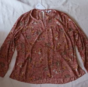 DR2, Daniel Rainn Floral Print Women Top. Size Xl. NWT